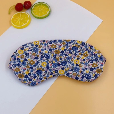 Off-The-Shelf Eye Mask Floral Blue Breathable Eye Mask Student Sleep Eye Mask Breathable Shade Embroidered Eye Mask Plush Eye Mask Soft And Comfortable For Both Men And Women Eye Mask Can Be Customized Manufacturers Customized Draft Proofing Order Production