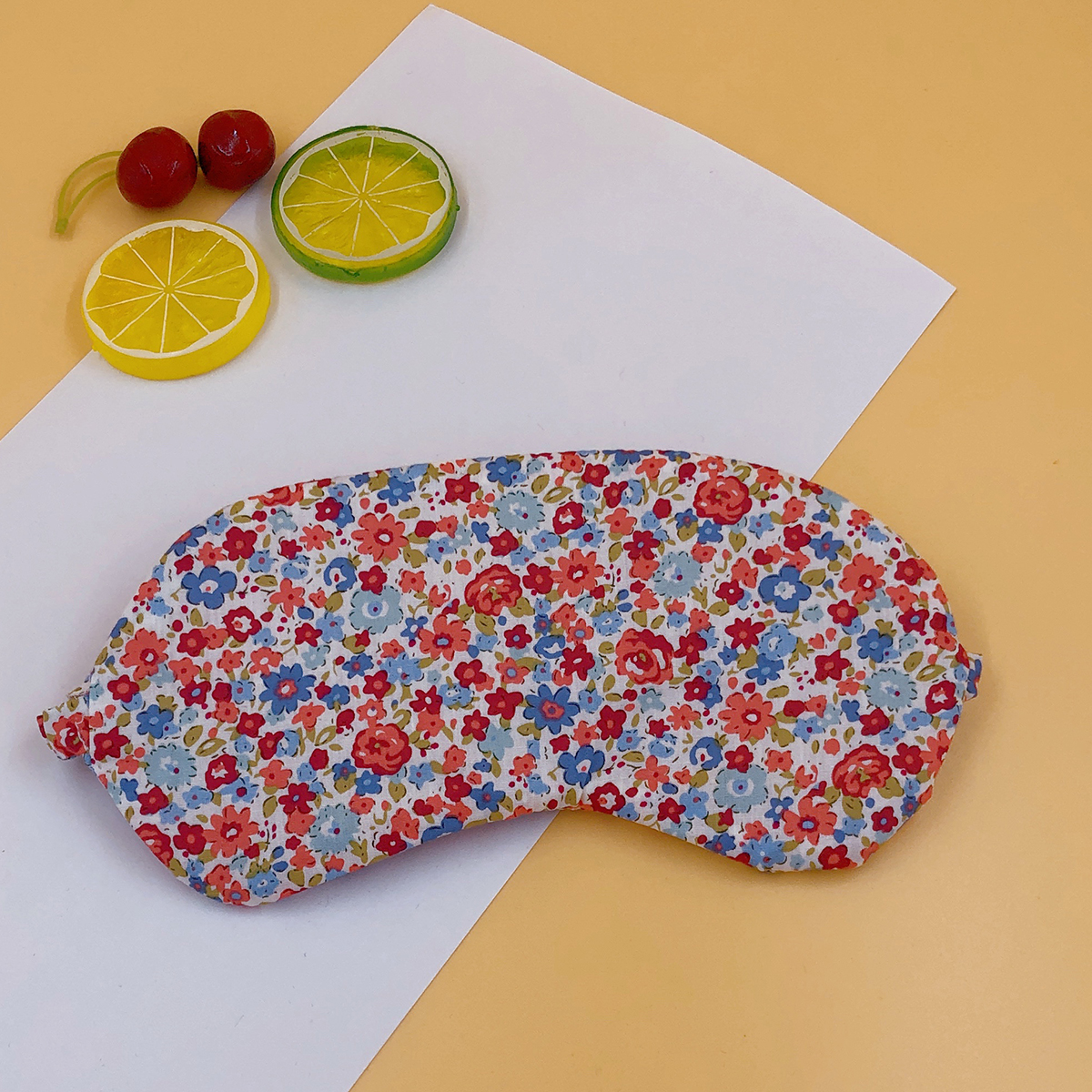 现货护眼罩碎花可爱眼罩学生睡眠眼罩透气遮光绣花眼罩毛绒眼罩柔软舒适男女通用护眼眼罩可定制厂家定制来稿打样订单生产均可详情5