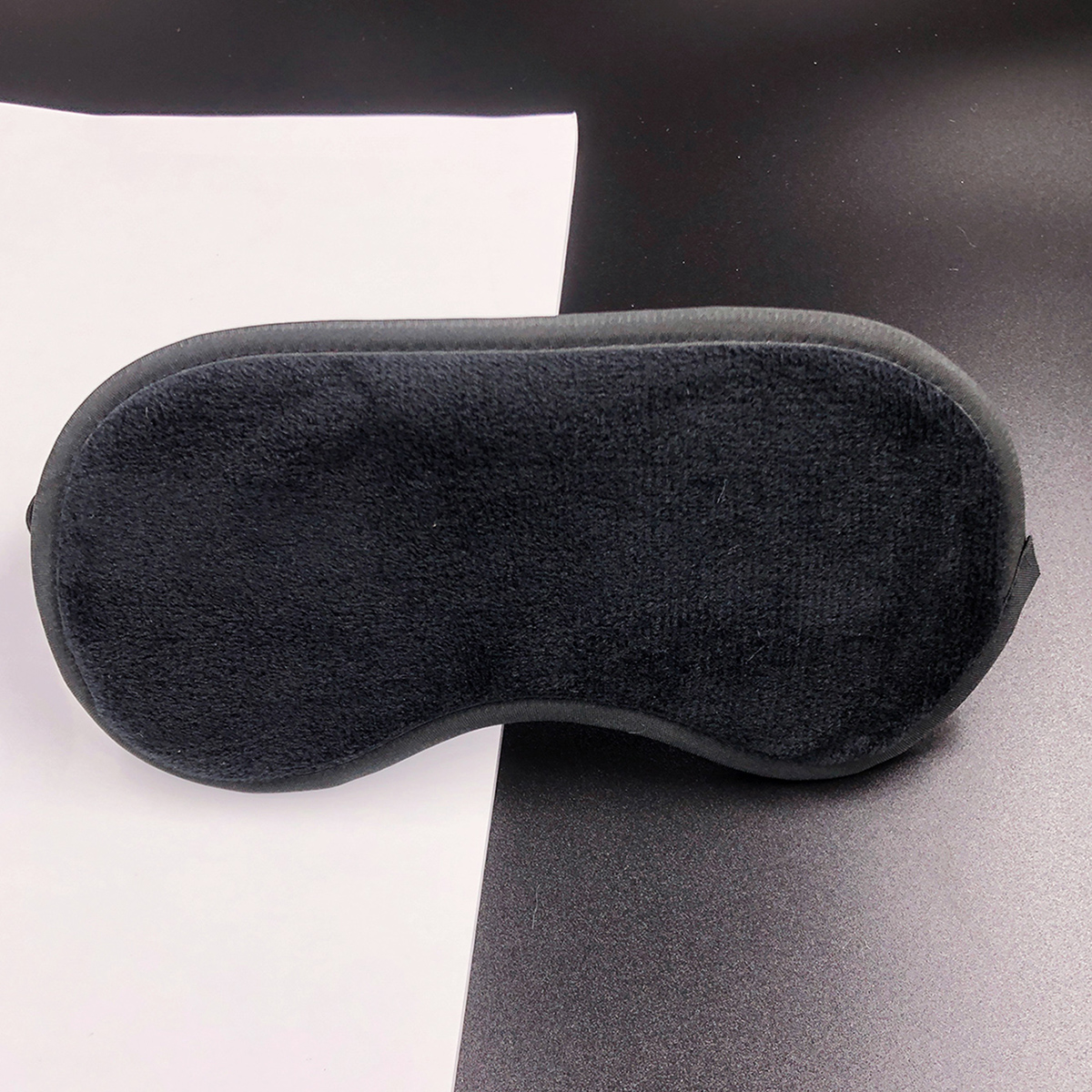 Off-the-shelf eye mask Black Velcro eye mask Student sleep eye mask Breathable shade embroidered eye mask Plush eye mask Soft and comfortable for both men and women eye mask can be customized manufacturers customized proof order production thumbnail