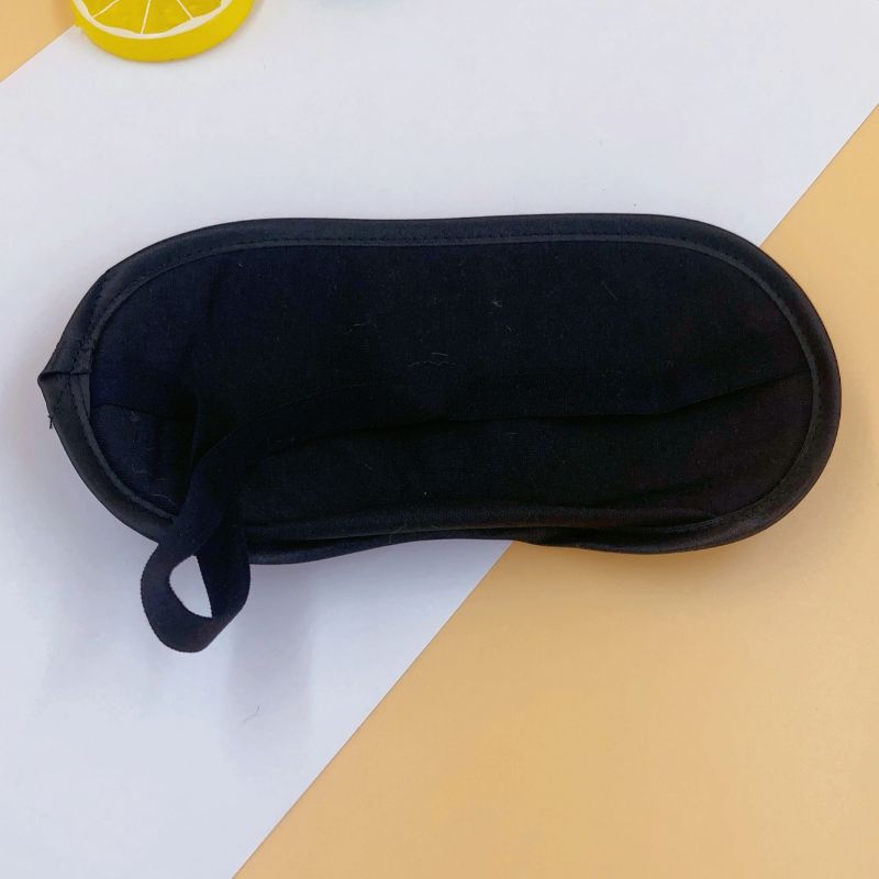 现货护眼罩黑色透气纯色眼罩学生睡眠眼罩透气遮光绣花眼罩毛绒眼罩柔软舒适男女通用护眼眼罩可定制厂家定制来稿打样订单生产均可详情4