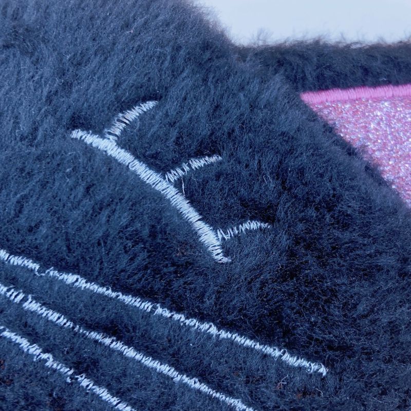 现货护眼罩卡通猫咪黑色眼罩学生睡眠眼罩透气遮光绣花眼罩毛绒眼罩柔软舒适男女通用护眼眼罩可定制厂家定制来稿打样订单生产均可详情2