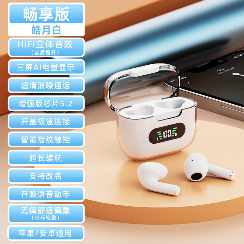 New M16 Bluetooth Headset Tws Digital Display In-Ear Color Esports Gaming Noise-Cancelling Wireless Sports Ultra Long Life Touch Headset details Picture