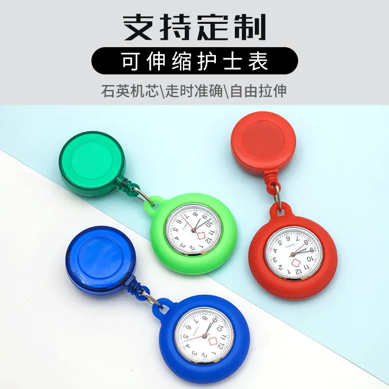 Yiwu Manufacturers Professional Wholesale Custom Nurse Table Telescopic License Badge With Mini Table For Medical Care With Chronograph Work Card Hanging Card Application Scenario