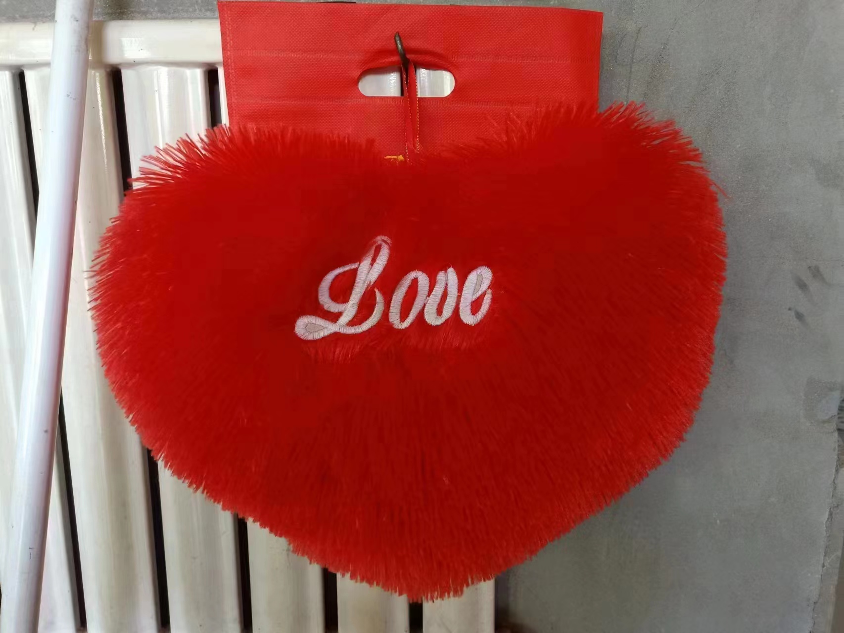 Red love pillow Dance prop Heart pillow plush toy sofa cushion car pillow wedding gift thumbnail