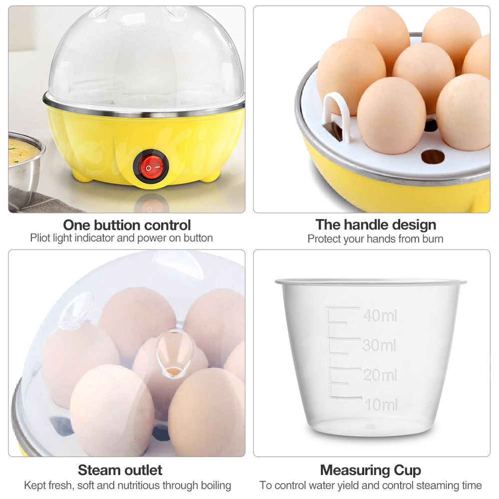 Multifunctional Egg Steamer Single-Layer Double-Layer Household Stainless Steel Film Egg Steamer Gift details Picture