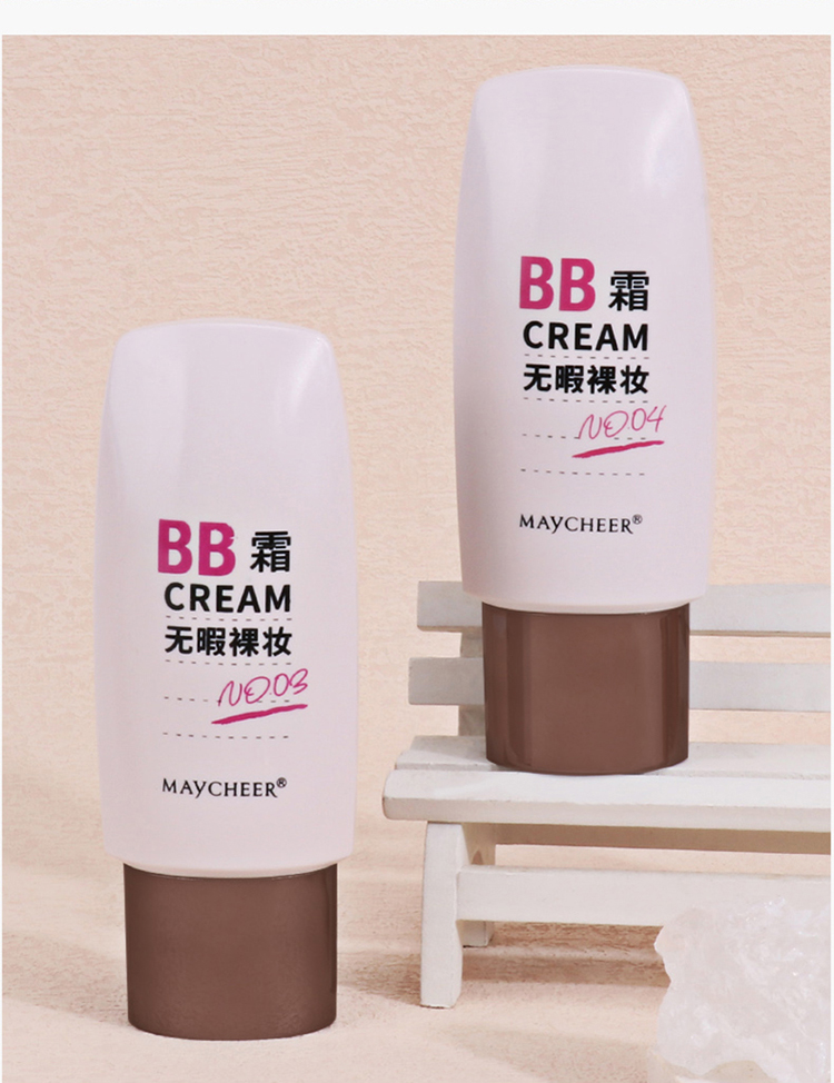 美茜儿BB霜保湿自然修饰控油遮瑕强防水粉底持久不易脱妆详情15