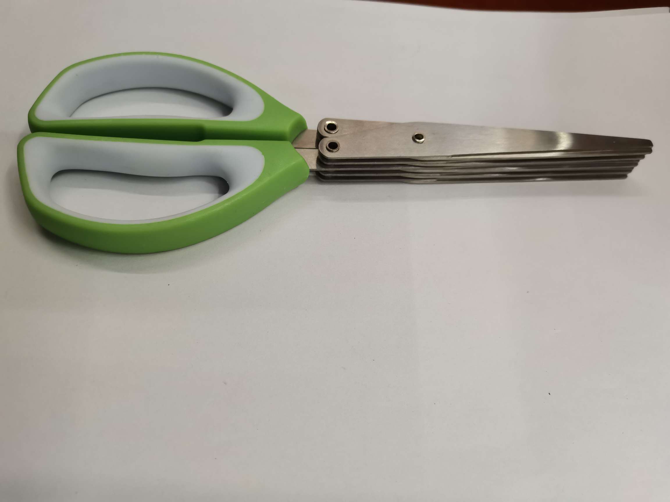 Paper shredders, stainless steel scissors, scissors, general merchandise scissors, hardware knives, cutting tools, five-layer scissors, scallion scissors details Picture