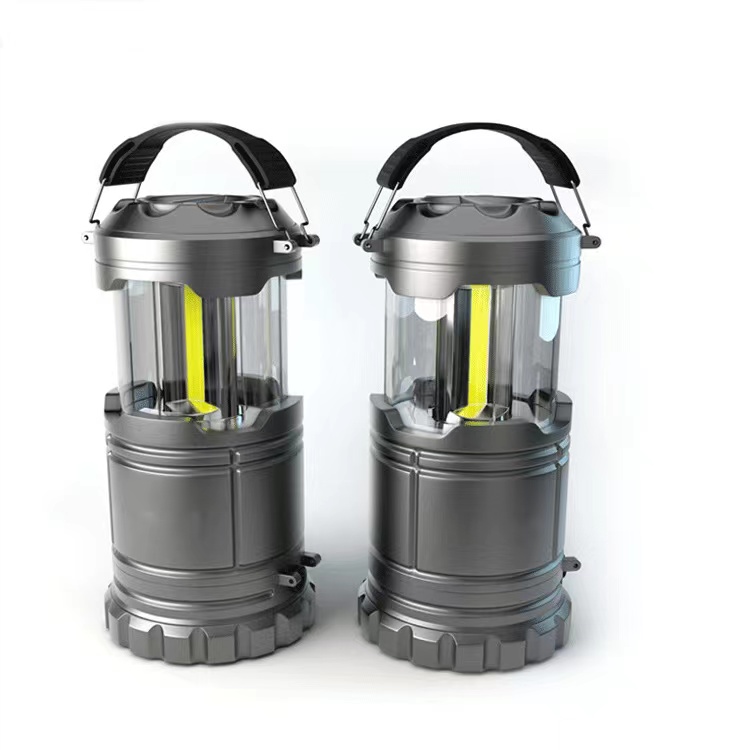 Battery-powered COB horse lamp, outdoor camping lighting lamp, telescopic lighting portable lamp pic 3