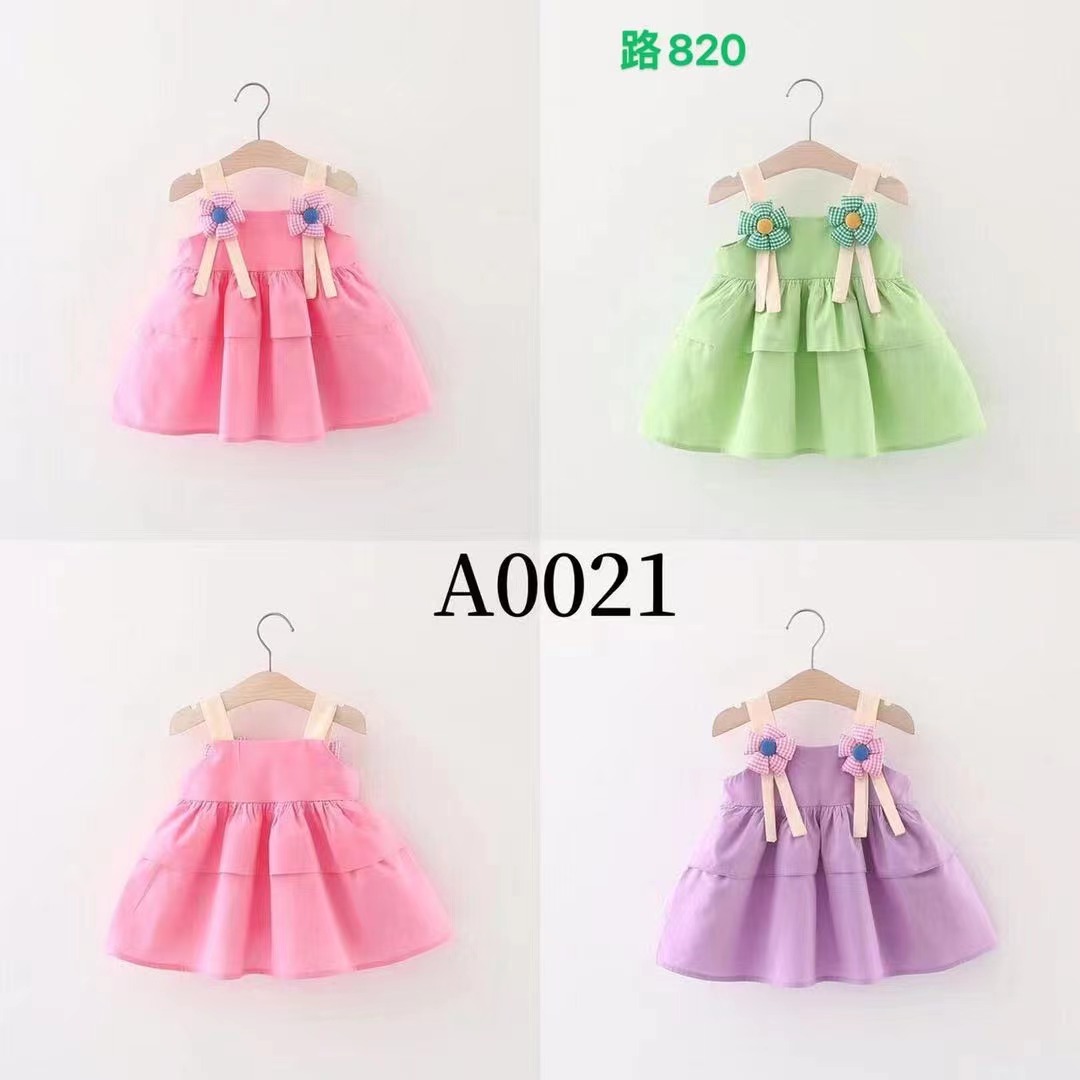 Camisole print princess dress for little girls details Picture