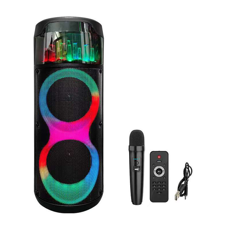 ZQS8223 2*8寸系列便携式音箱蓝牙无线音响收音机无线麦