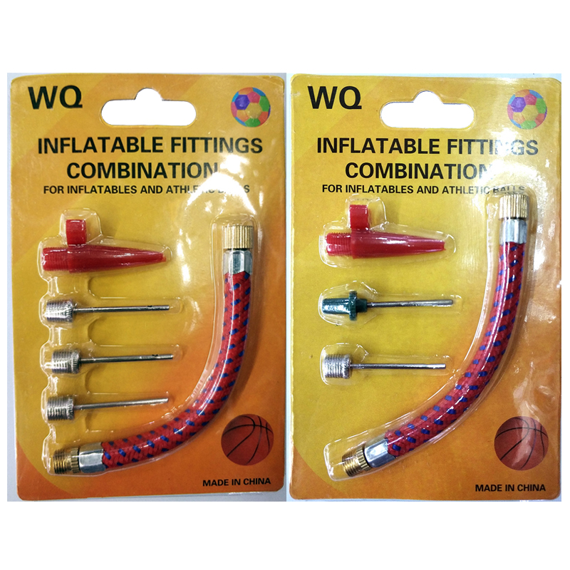 190819气针套装自行车篮球针充气气带迷你打气筒气带软延长气管连接编织加长气管气针套装