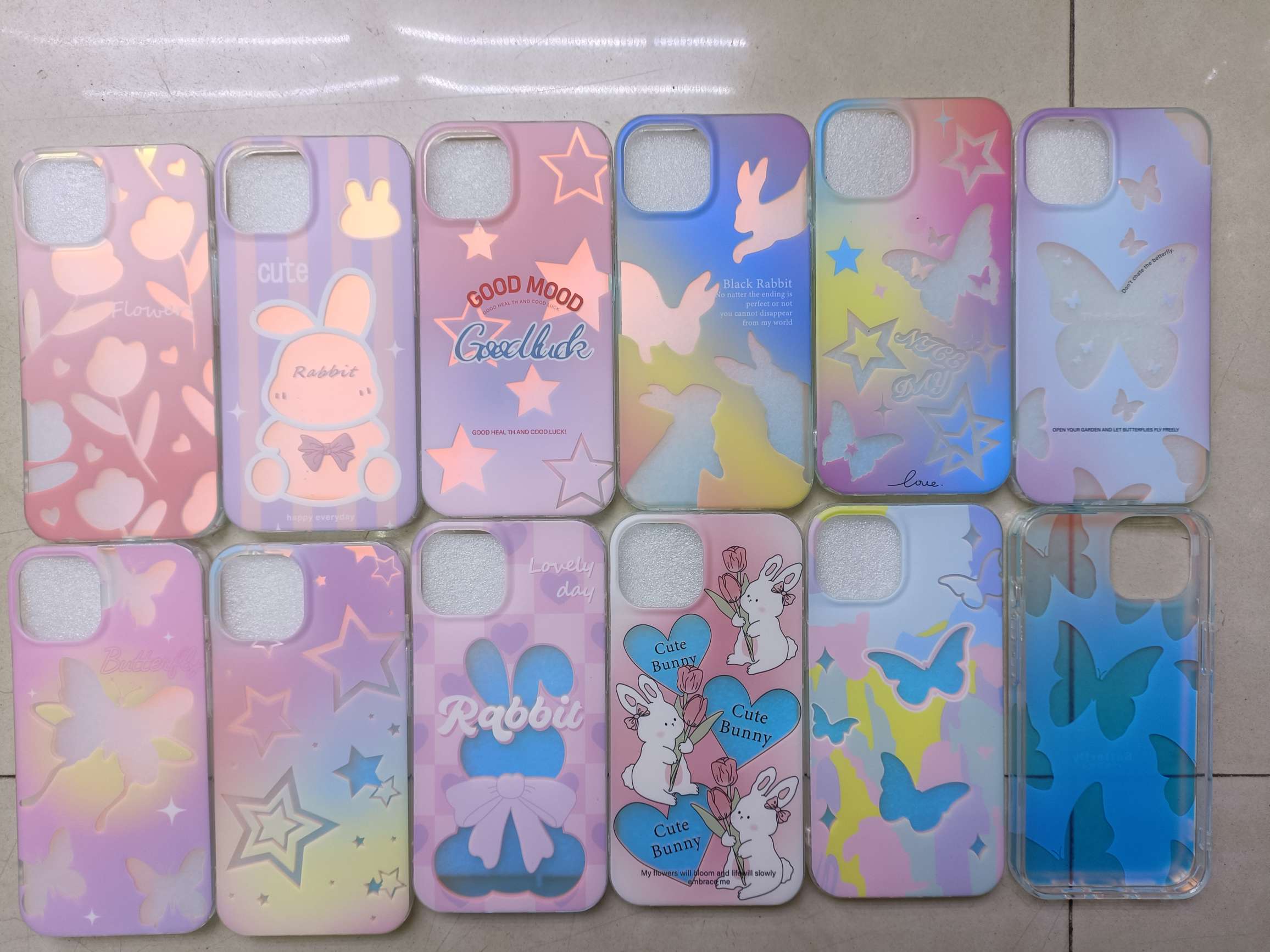 Frosted Red Chameleon IMD phone case