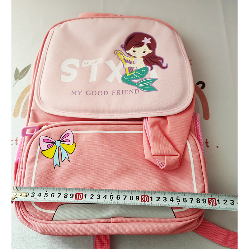 2023 Spring New Children's Backpack Men's And Women's Baby Schoolbags Lighten The Load Cartoon Printed Schoolbag Luo Tianyi Tote Bag Ye Luo Li Lingxi Roll Storage Box Bag Specification drawing