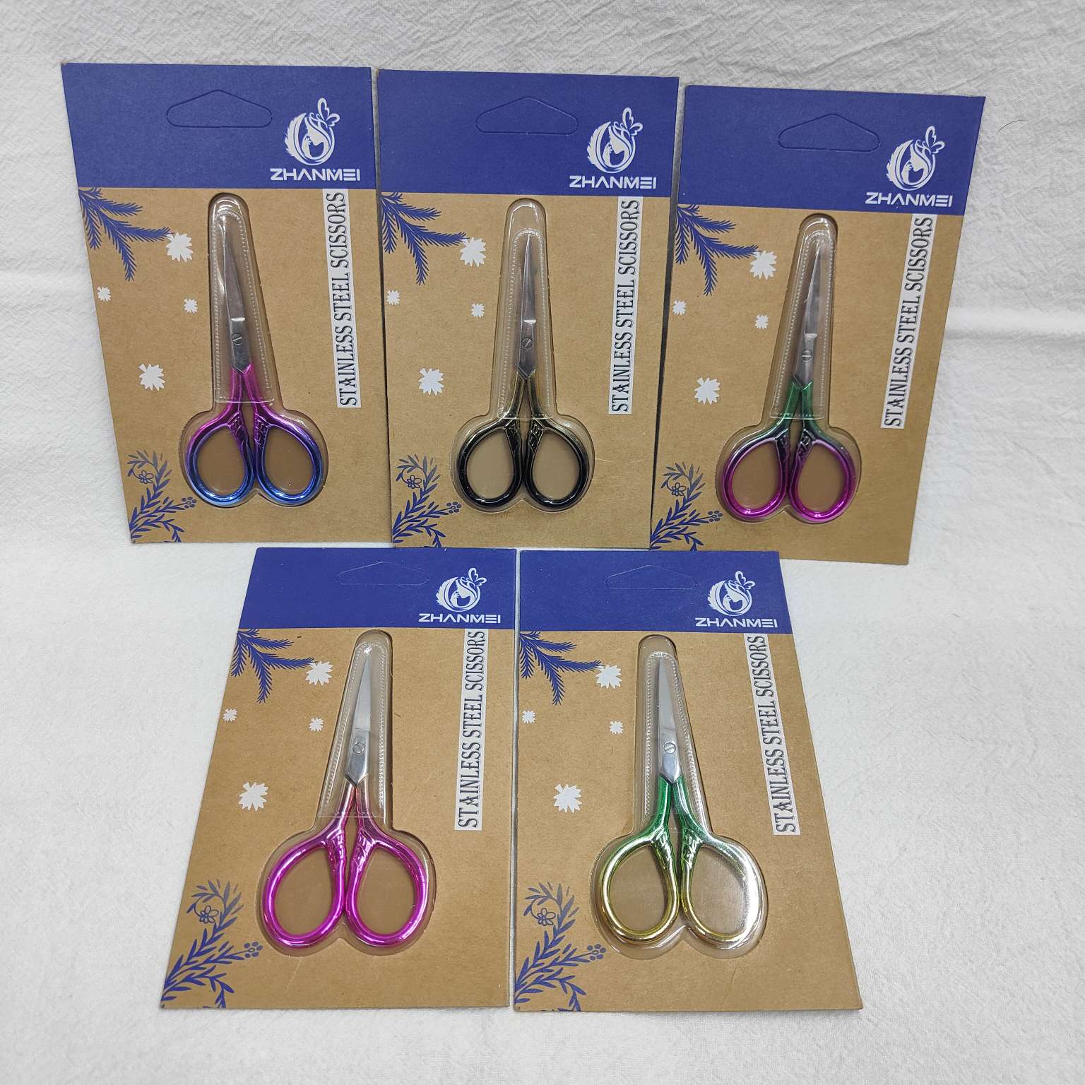 26414 Zendri Makeup Tool ZM2212-A16# Nano mirror taper Spartan Scissors Eyebrow shaving tool Eyebrow cutting beauty tool Eyebrow shaving scissors