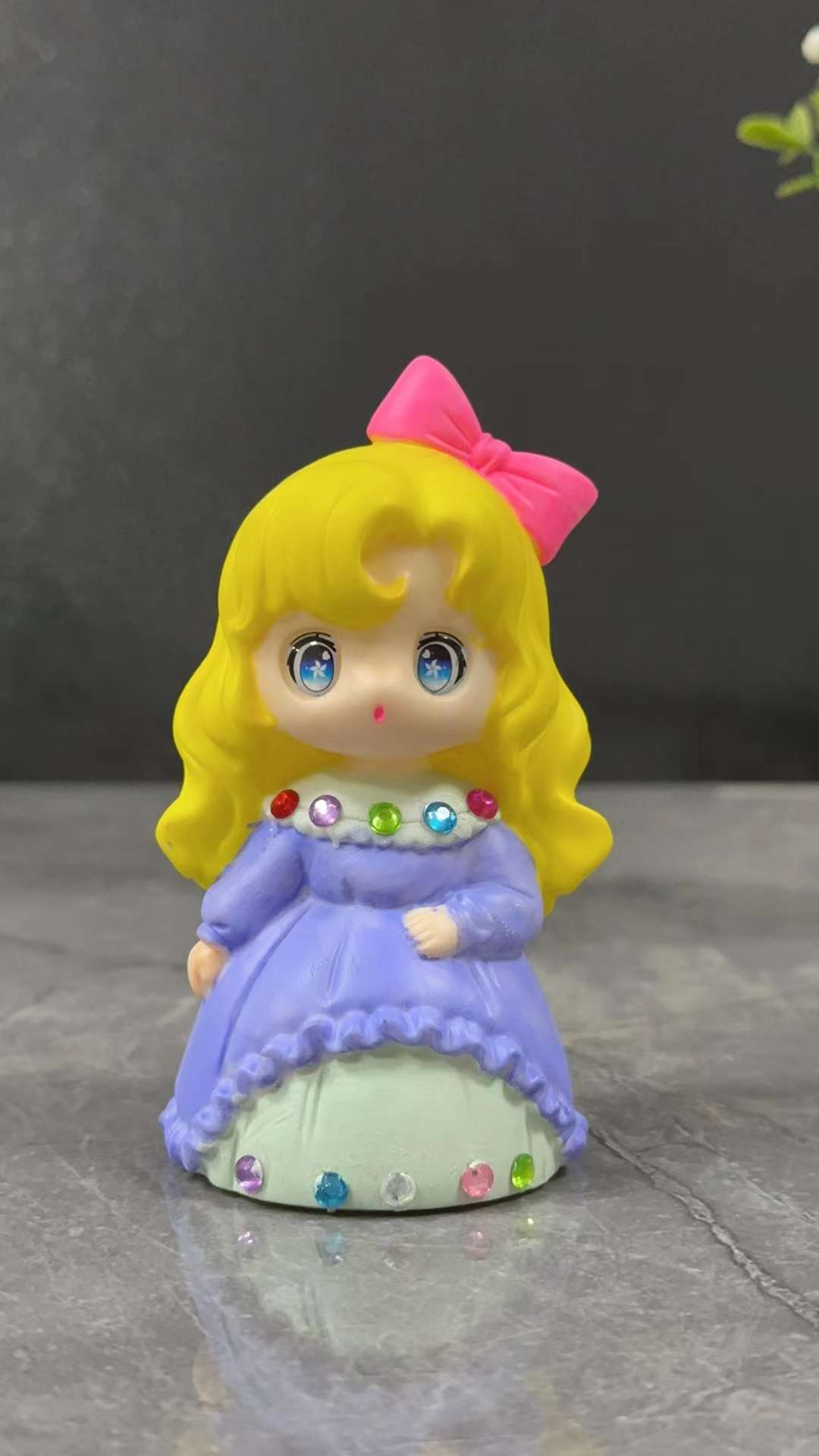 Foreign Art Diy Hand-Painted Graffiti Children's Toy Doll Doll Doll Doll Diamond Princess Painting Paint Diy Handmade Item Picture