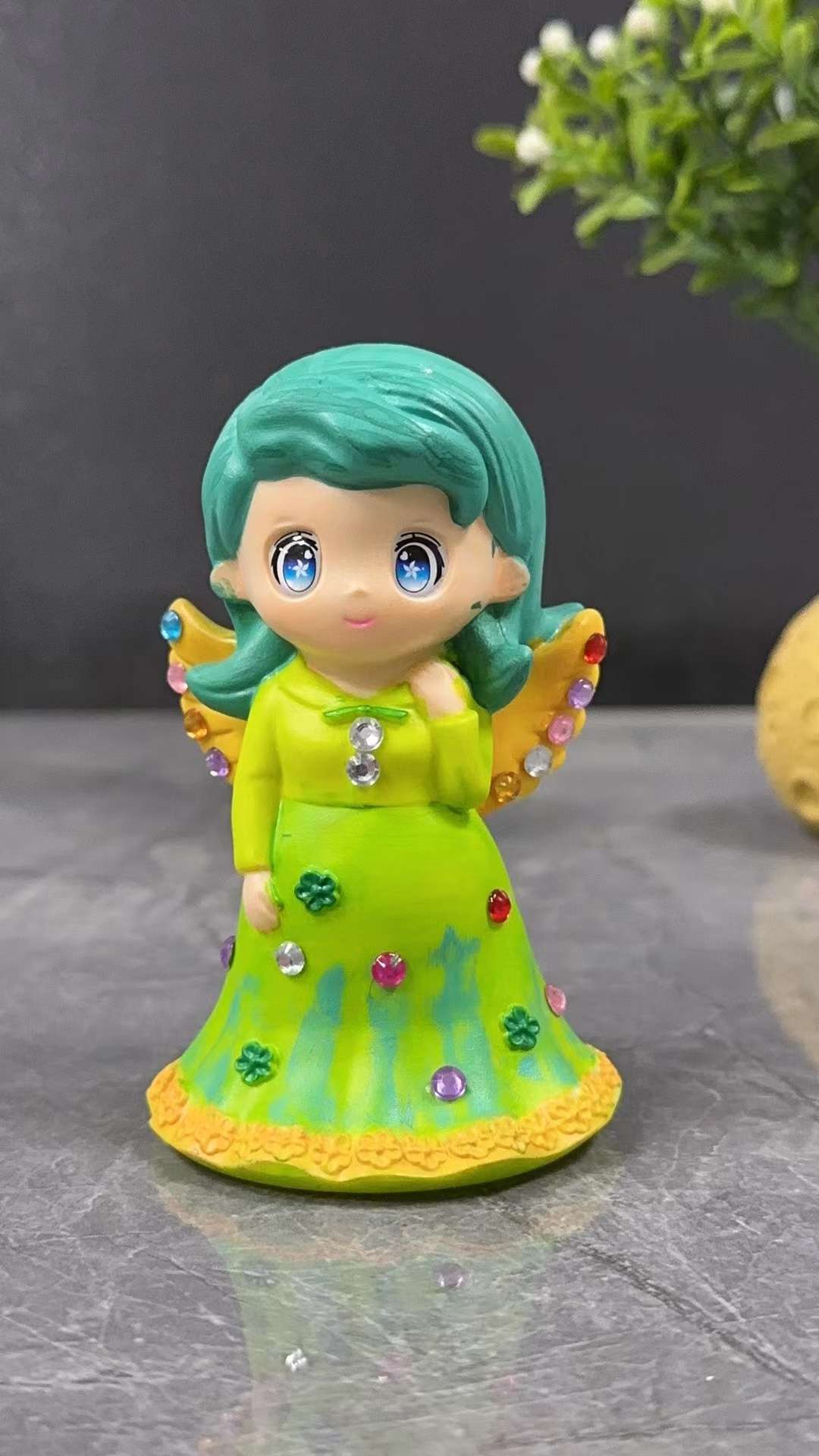 Foreign Art Diy Hand-Painted Graffiti Children's Toy Doll Doll Doll Doll Diamond Princess Painting Paint Diy Handmade