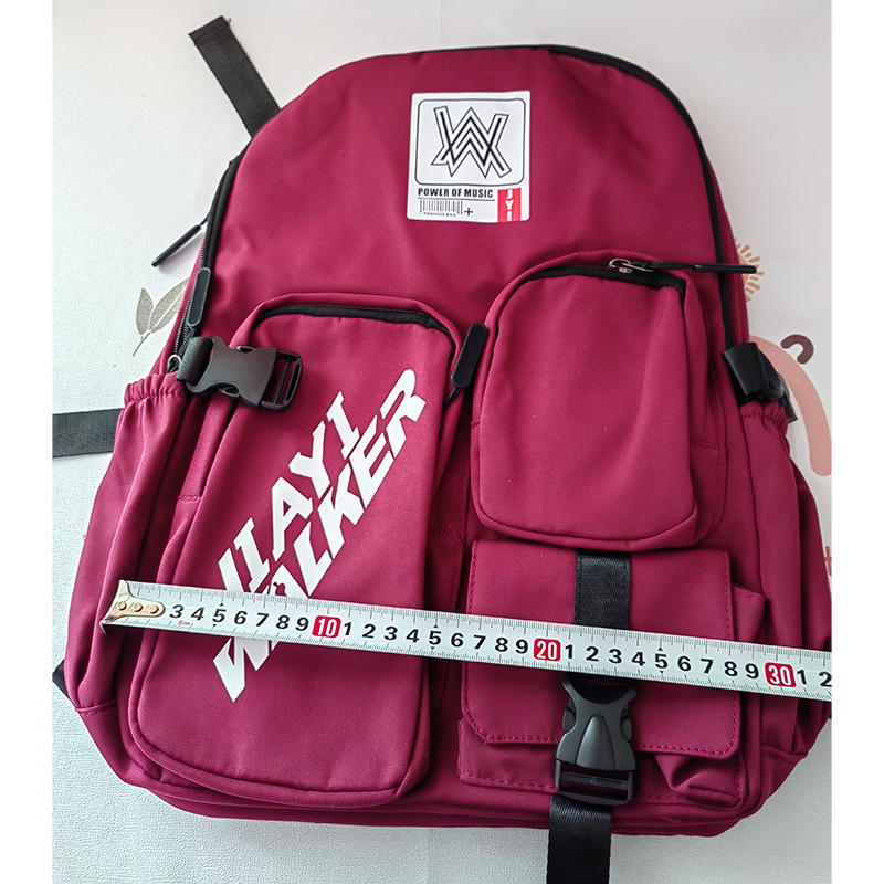 Large capacity new schoolbag students Korean version of junior high school students high school students female backpack all waterproof lightweight Lotian cloth backpack bag leaf Luo Li Lingxiang country reputation Specification drawing