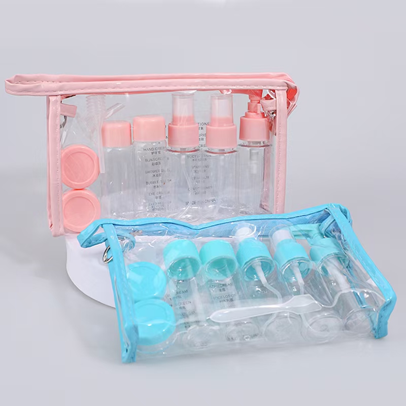 Portable spray bottle Lotion bottle Cosmetics travel bottle 11-piece sample bottle