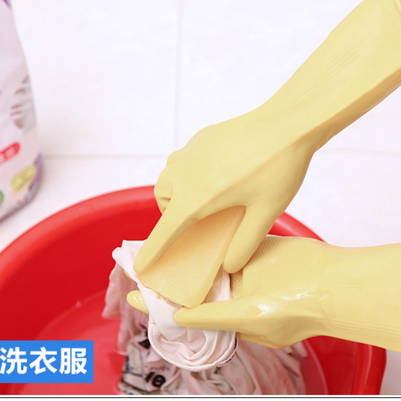 厂家直销工业牛筋手套 耐酸碱工业用乳胶防护手套 防滑防水耐脏详情3