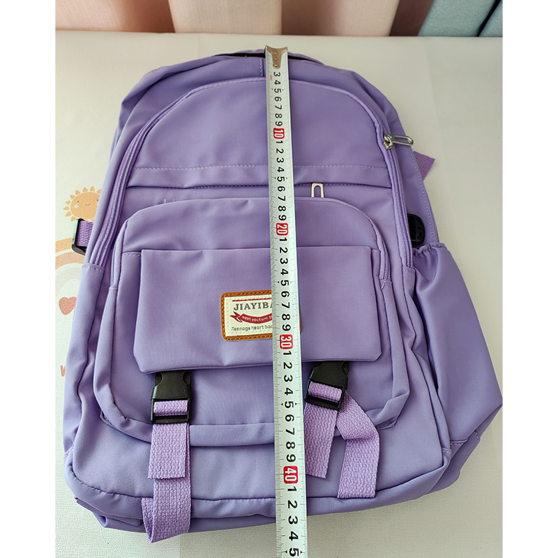 Korean school bag high school high school large capacity student backpack fresh color college style backpack travel bag details Picture