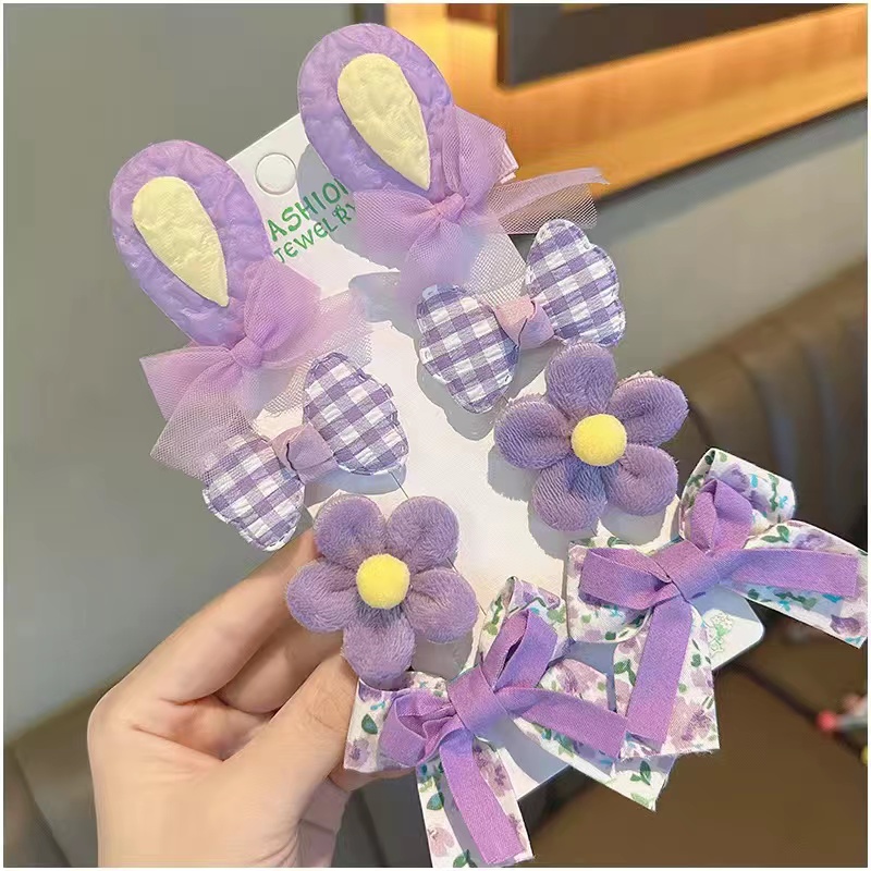 儿童可爱发夹宝宝公主风夹子布艺发卡女孩洋气碎发刘海夹不伤发饰详情4