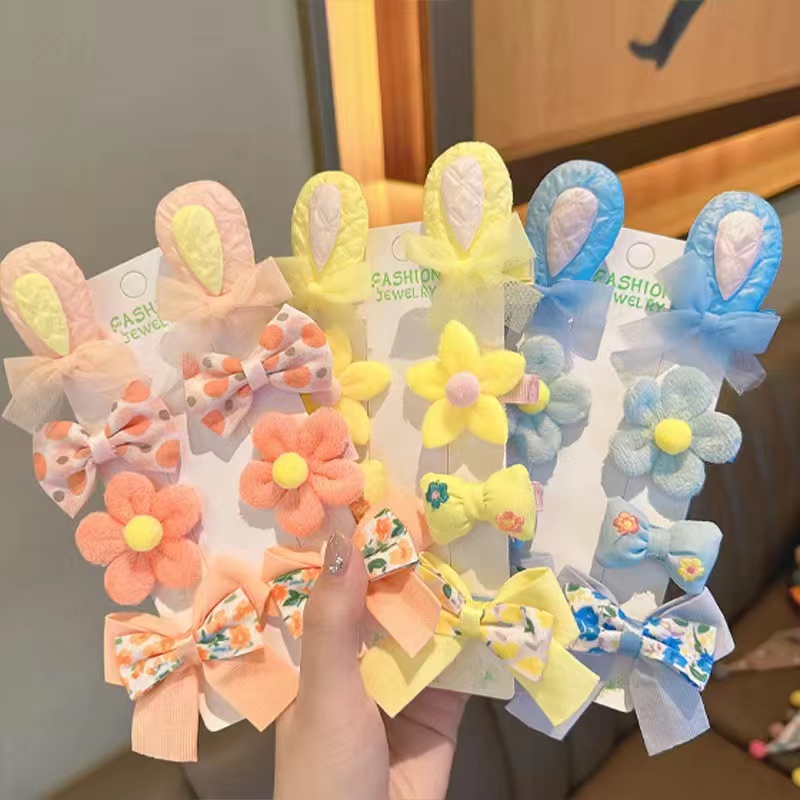 儿童可爱发夹宝宝公主风夹子布艺发卡女孩洋气碎发刘海夹不伤发饰详情2