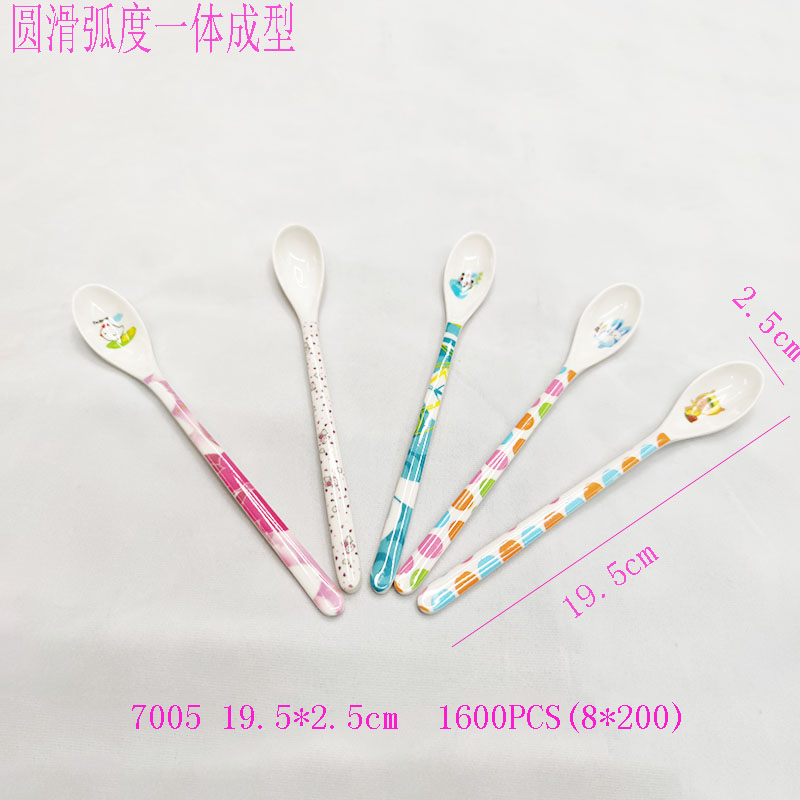714密胺勺儿童卡通勺塑料商用家用宝宝吃饭喂药喝汤调羹汤匙日用百货配送详情13