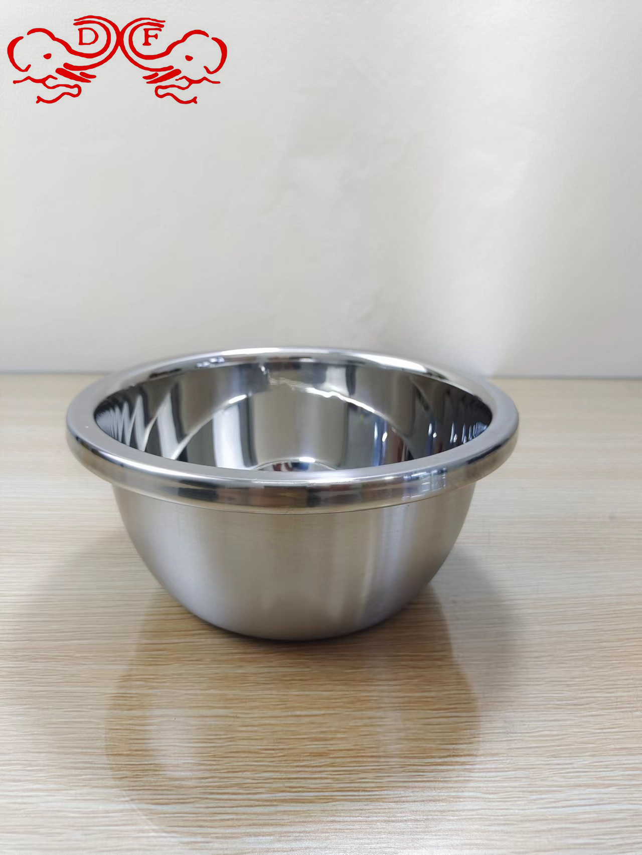 DF99435 Stainless steel condiment basin washing dish salad basin beating egg multi-purpose basin Stainless steel condiment basin multi-purpose basin flavor bucket soup basin Salad basin washing dish round basin condiment tank DF Trading h