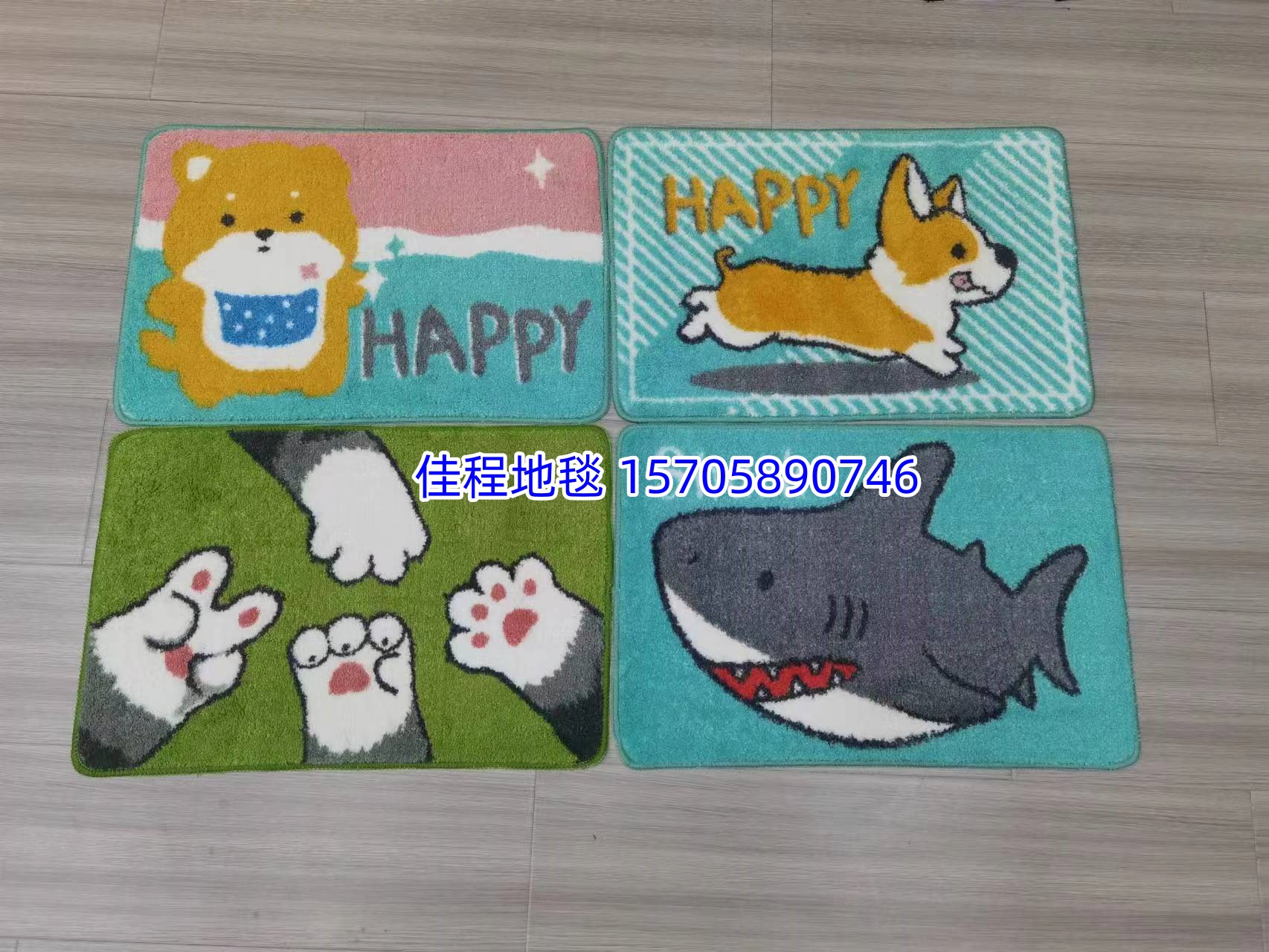 The new ultra-fine printed floor MATS, foot MATS, door MATS, anti-slip MATS, kitchen MATS, bathroom MATS, flower and plant series floor MATS and indoor MATS are of high quality with many patterns. The cartoon series flower and plant series measures 40*60cm details Picture