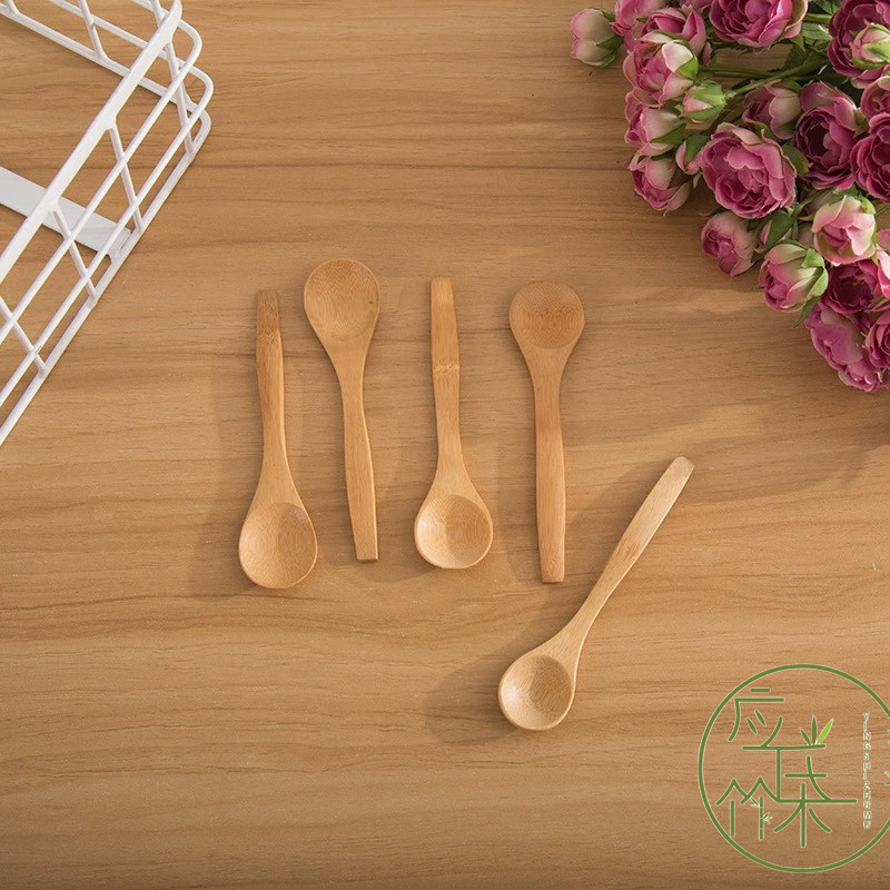 Primary color 13*3 Size healthy bamboo soup spoon wholesale bamboo spoon spoon bamboo spoon coffee spoon seasoning spoon gift spoon thumbnail