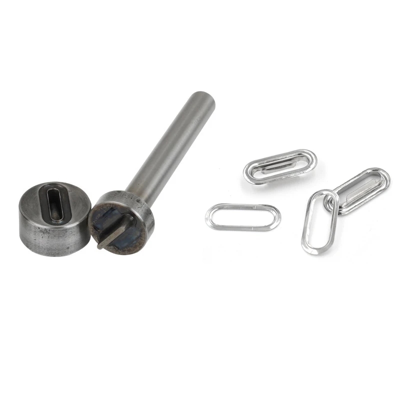 16/18/20/22/25/28/30/35/40/50mm手敲椭圆形鸡眼扣安装工具长方形气眼扣空心蛋形槽扣手压机器模详情1