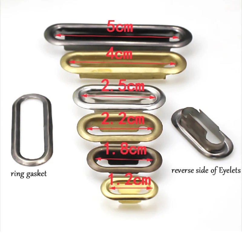 16/18/20/22/25/28/30/35/40/50mm手敲椭圆形鸡眼扣安装工具长方形气眼扣空心蛋形槽扣手压机器模详情4