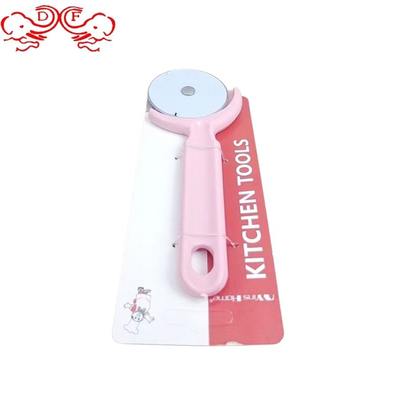 DF68744 Pancake Wheel knife Pizza hob Plastic handle pizza cutter Single-wheel pizza hob agent Pie knife Kitchen gadgets DF TRADING HOUSE