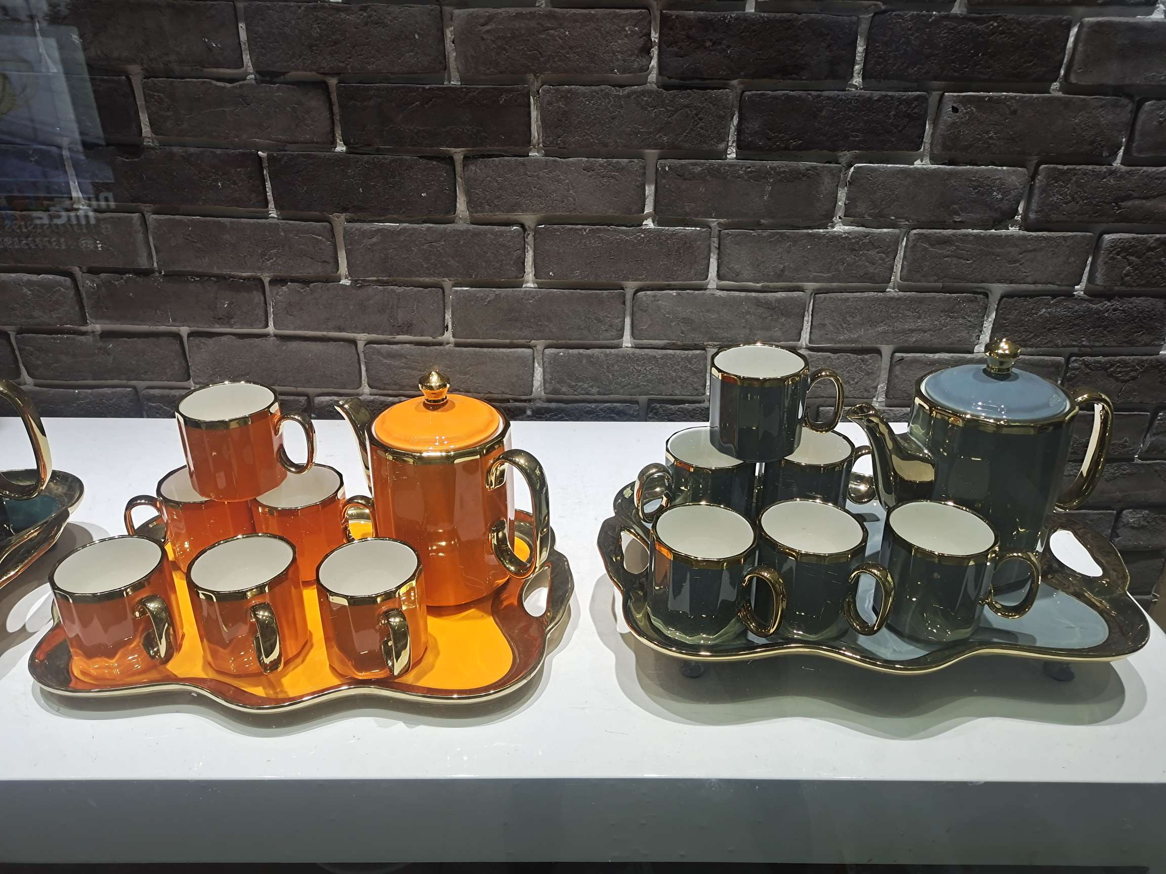 Jingdezhen Ceramic Water Set 1 Pot 6 Cups 1 Tray Water Set Cold Kettle Item Picture