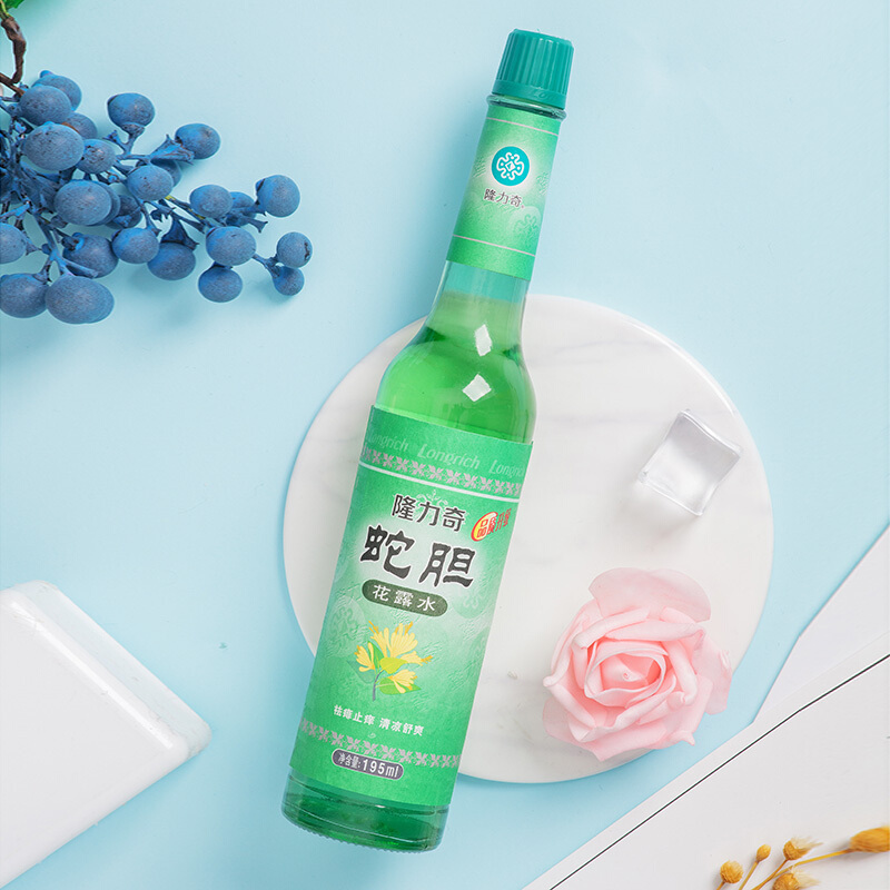 Longliqi Snake Gall Toilet Water 195Ml Glass Bottle To Remove Miliary Itching Cool And Comfortable Item Picture