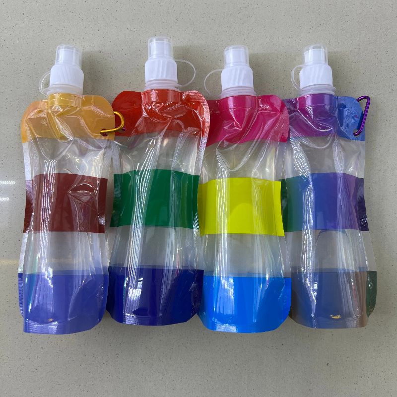 外出手提水袋饮用透明水袋可折叠定制便携运动水壶水袋水杯水瓶详情5