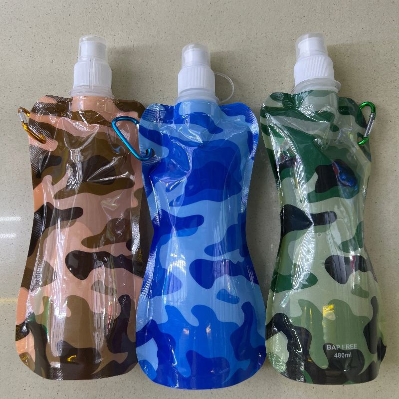 登山运动水壶包挂塑料软体袋定制便携折叠水袋水杯水瓶水壶详情4