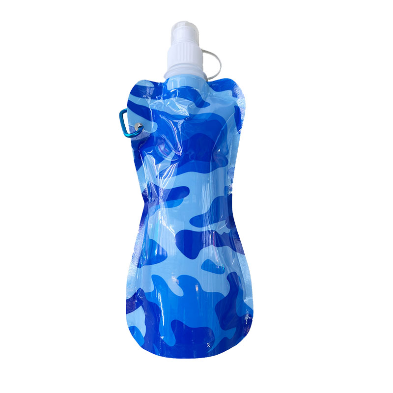 PE环保水袋户外运动水袋可折叠定制便携折叠水袋水杯水瓶水壶详情1