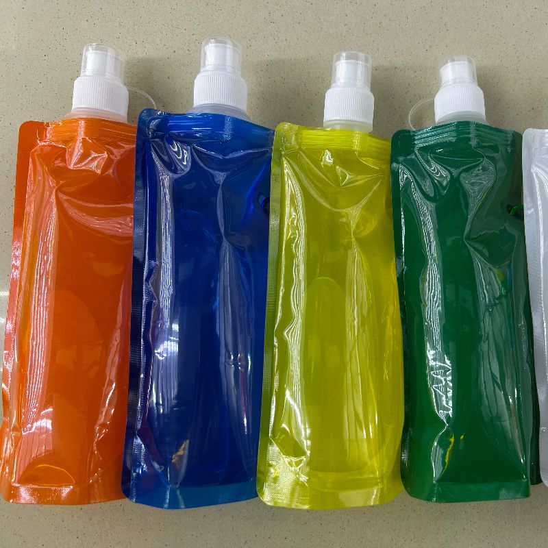 耐高温吸嘴水袋可折叠运动水袋定制便携折叠水袋水杯水瓶水壶详情5