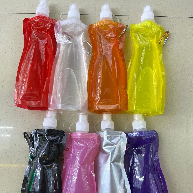 登山水袋包挂塑料软体袋定制便携折叠水袋水杯水瓶水壶详情7