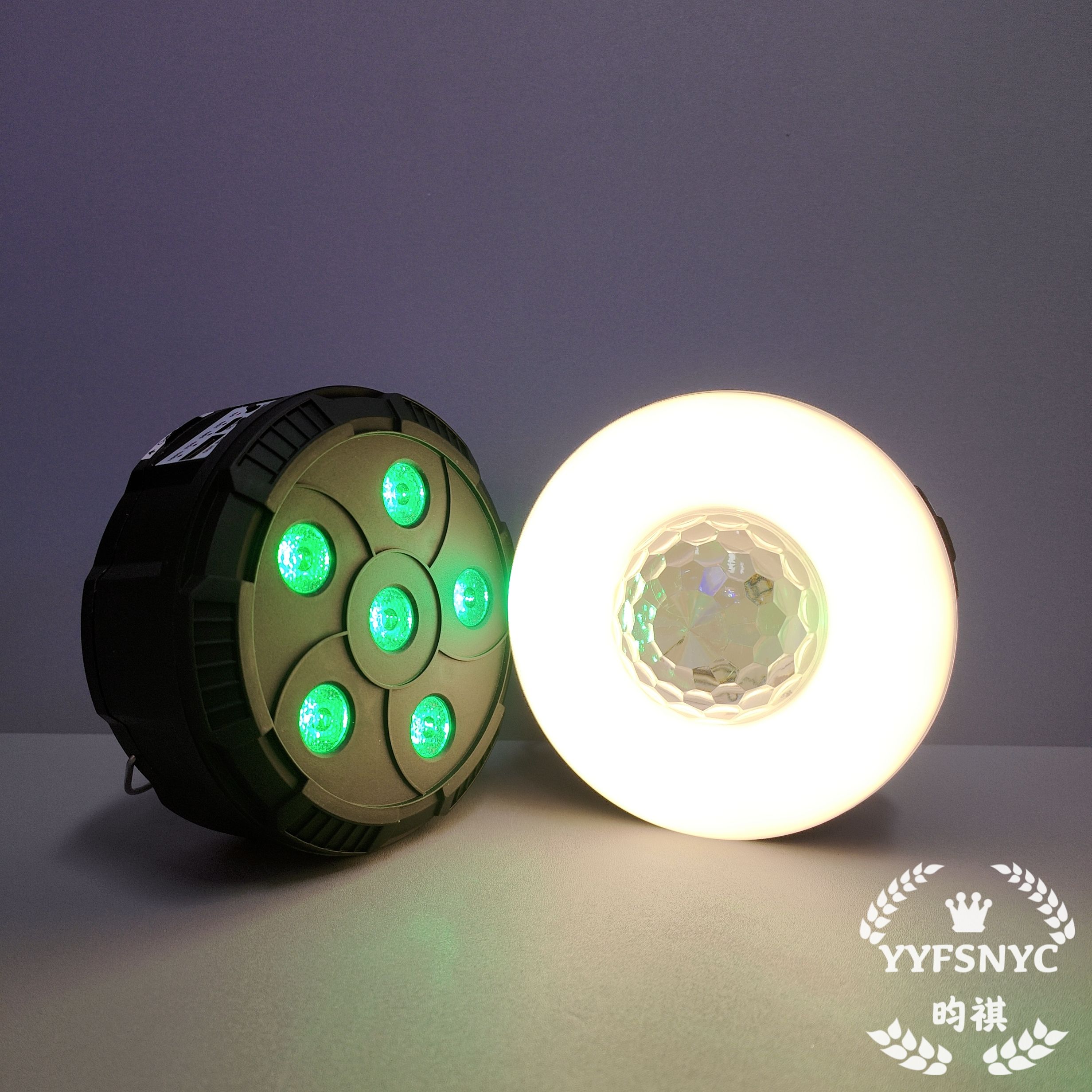 遥控LED小帕灯 水晶魔球灯RGB七彩声控舞台灯USB太阳能露营灯