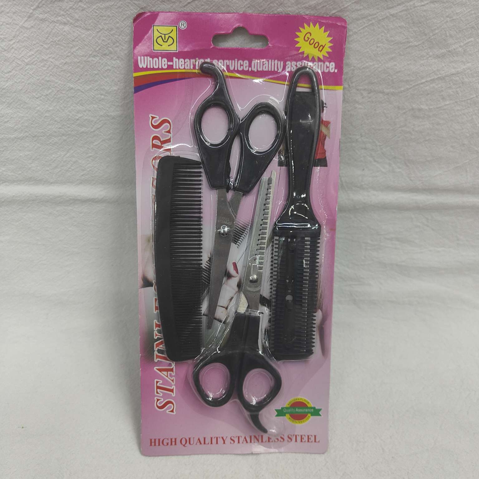 TM9006-5#4 piece set Beauty Salon Tool Set Barber scissors Barber Comb scissors Comb 26414 Sendre makeup tool
