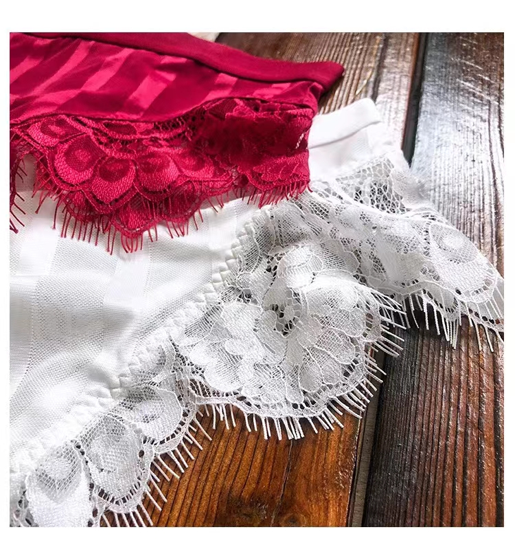 The Mystery of the Magic Box: European and American INS sexy peachy buttocks, high waist, fan-shaped eyelashes, lace trim, half T pants, thongs pic 15