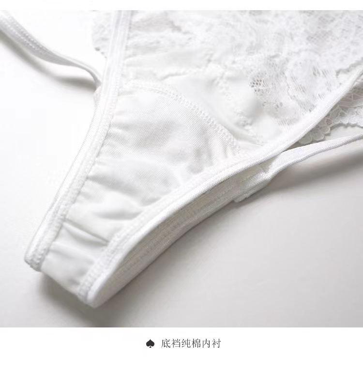 The Mystery of the Magic Box: European and American sexy V-shaped lace cutout elastic thin bands tempt low-waisted ladies in T-shaped T-pants pic 15