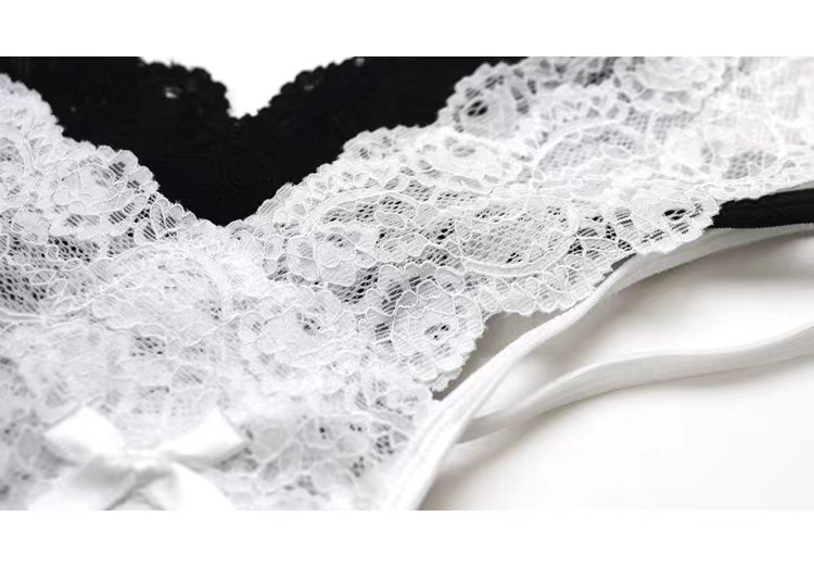 The Mystery of the Magic Box: European and American sexy V-shaped lace cutout elastic thin bands tempt low-waisted ladies in T-shaped T-pants pic 12
