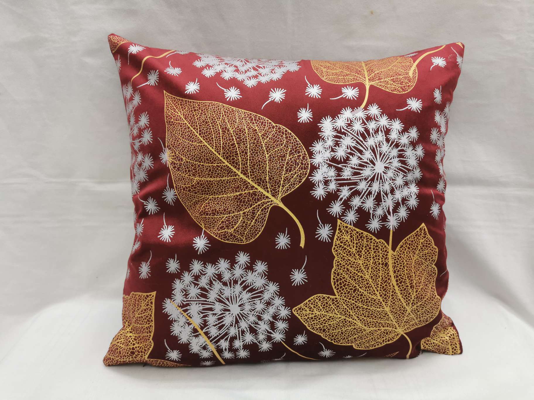Two-Tone Gold Silver Dandelion Throw Pillow Pillow Cover Cushion Cushion Cover details Picture