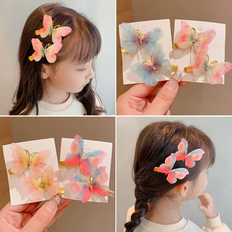 抖音网红爆款超仙立体蝴蝶儿童发夹宝宝碎发侧边夹头饰小女孩刘海夹发饰发卡外贸专供详情10