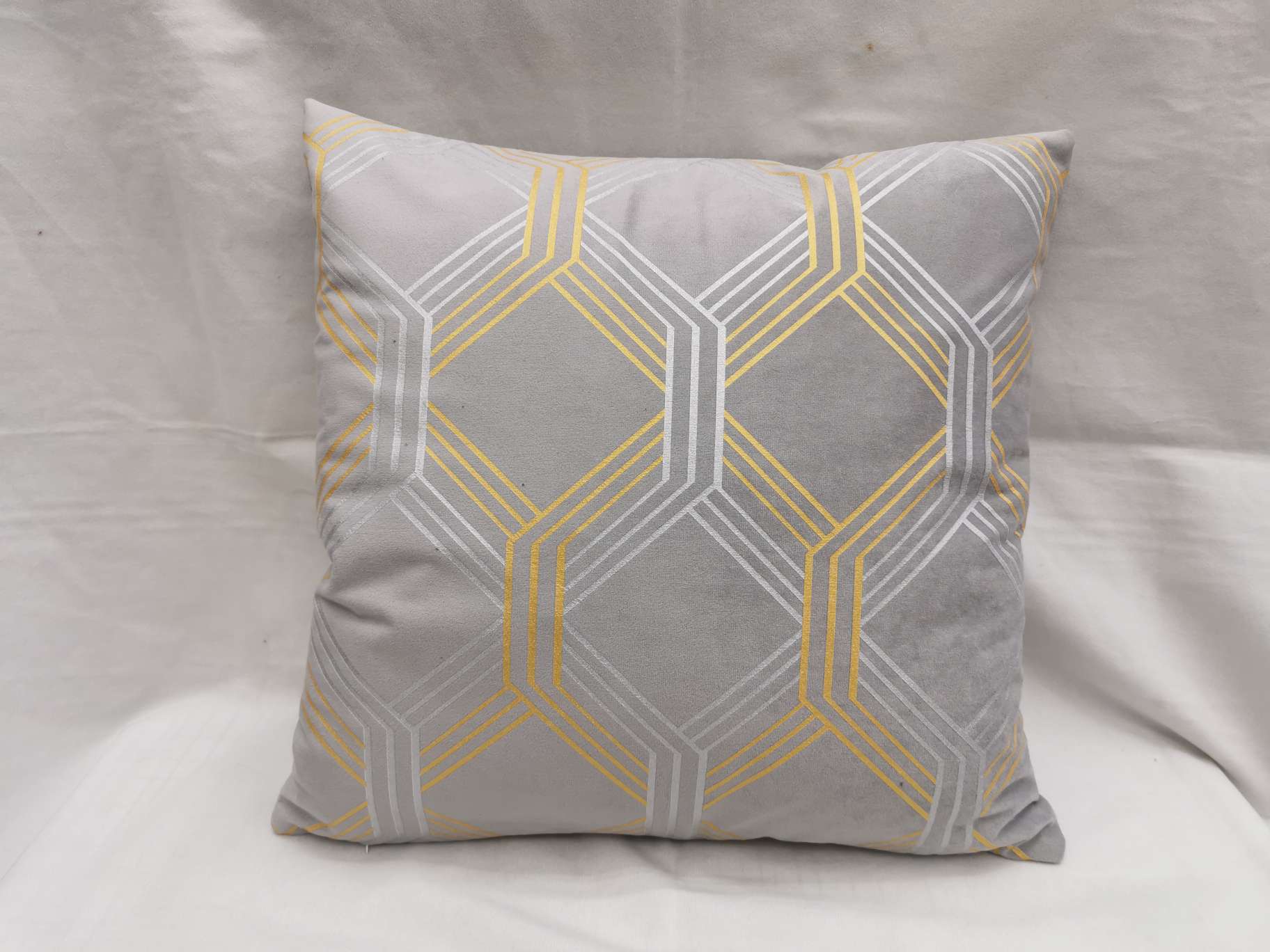 Two-Color Gold Plated Silver Geometric Pillow Pillow Cover Cushion Cushion Cover details Picture