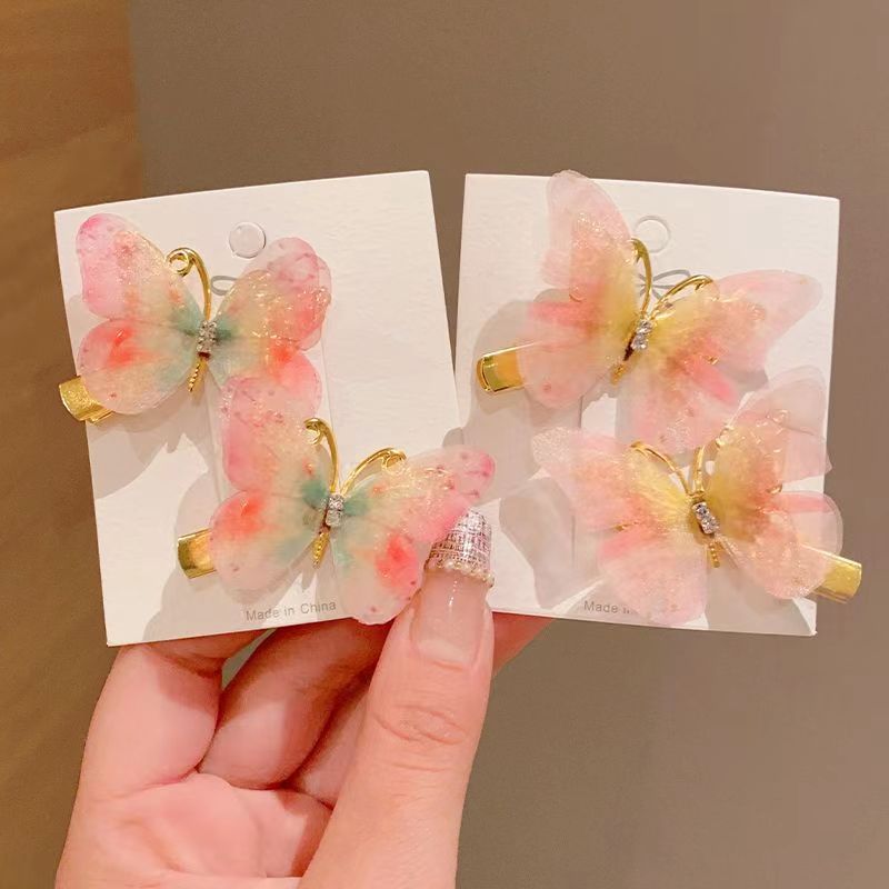 抖音网红爆款超仙立体蝴蝶儿童发夹宝宝碎发侧边夹头饰小女孩刘海夹发饰发卡外贸专供详情6