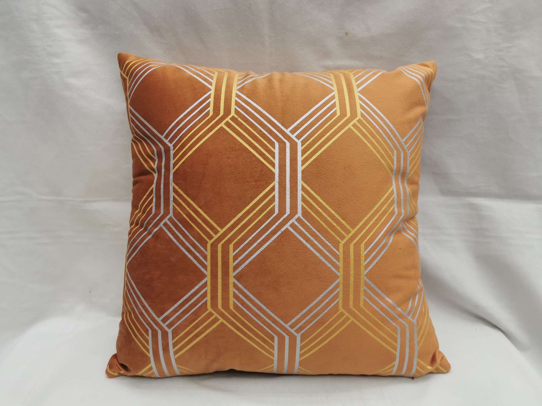 Two-Color Gold Plated Silver Geometric Pillow Pillow Cover Cushion Cushion Cover Application Scenario